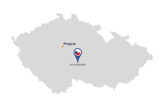 Localisation de la Brasserie BERNARD en République tchèque